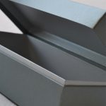 Shoulder hinged lid box