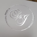 Silver Foil Monogram