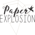 Paper Explosion Bird Logo